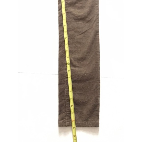Chor | Women's Brown Belt Looped Straight Leg Corduroy Pants Size 3 - Picture 9 of 10